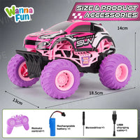 HKM-198227 1:24 Off-Road Remote Control Truck, 4WD Brushless Racing Vehicle with Headlights, High-Speed Indoor-Outdoor Fun