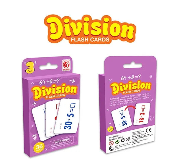 HKM-905619 Early Learning Math Educational Cards - 36 Piece Set for Kids