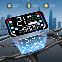 EU USA Stock Electric Bike Double Disc Brake Aluminum Alloy with Seat Basket for Grocery Shopping Scooter Electrique