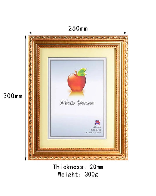 KTX-538771 Elegant Polystyrene Photo Frame for Family and Wedding Photos in Various Sizes (4x6, 5x7, 8x10, 4R, 5R, 6R, 8R, 10R, 11R, A4, 12x16, 12x18)