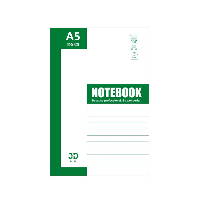 KTX-047507 Custom Soft Cordless A5 Diary Notebook and Thickened B5 Business Exercise Book