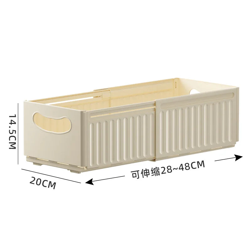 KTX-565651 Retractable Drawer-Style Storage Box for Snacks and Kitchen Organising