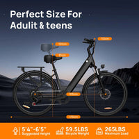 Ebike E 36V 26 Inch Electric Bike Electric Bicycle Road Bike Velo Electrique for Commuting Velo Electrique En Gros US Stock