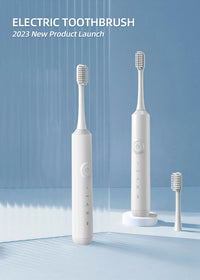 HKM-536915 Custom Shaped Type C Sonic Self-Cleaning Extra Soft Electric Toothbrush with Replacement Heads
