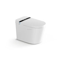 HKM-3165395 Smart Toilet Black Elongated Automatic Flush Remote Control Bidet Heated Seat Electric Ceramic Floor Mounted