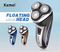 HKM-684947 Kemei KM-2801 Rechargeable Cordless Shaver for Men with 3 Rotating Blades
