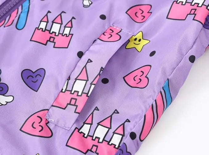 KTX-834195 Girls Softshell Jacket for Kids Comfortable and Stylish Clothing Winter and Autumn