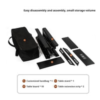 VTX-0912723 Folding Camping Table Ultra-Light Aluminum Alloy Portable Tactical Table for Picnic Hiking and Camping Use Trip