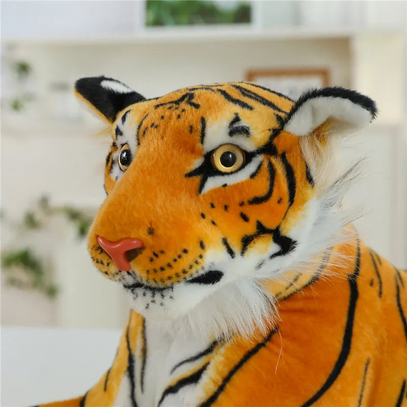 KTX-081747 Simulated Tiger Plush Toy for Children - Cute and Delicate Home Décor Companion