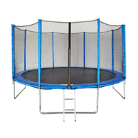 HKM-700307 Outdoor Family Trampoline with Safety Net - 6ft to 16ft Adjustable Size for Kids and Adults
