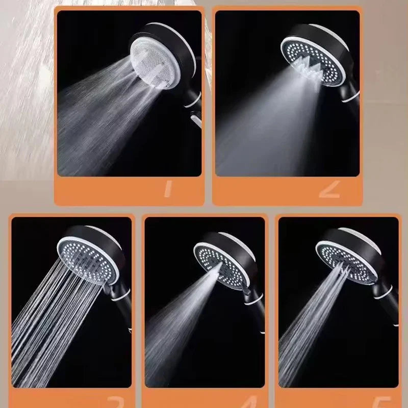 KTX-310547 Pressurised Silver Shower Head for High Water Flow in Bathrooms