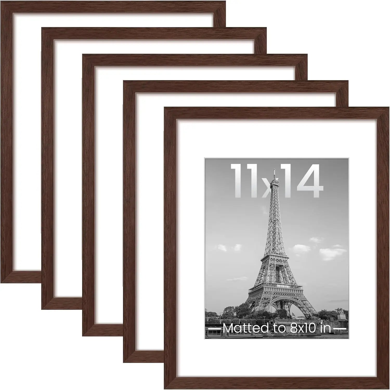 KTX-702611 A4 Black Decorative Wall Photo Frame - Custom MDF Size for Elegant Home Decoration