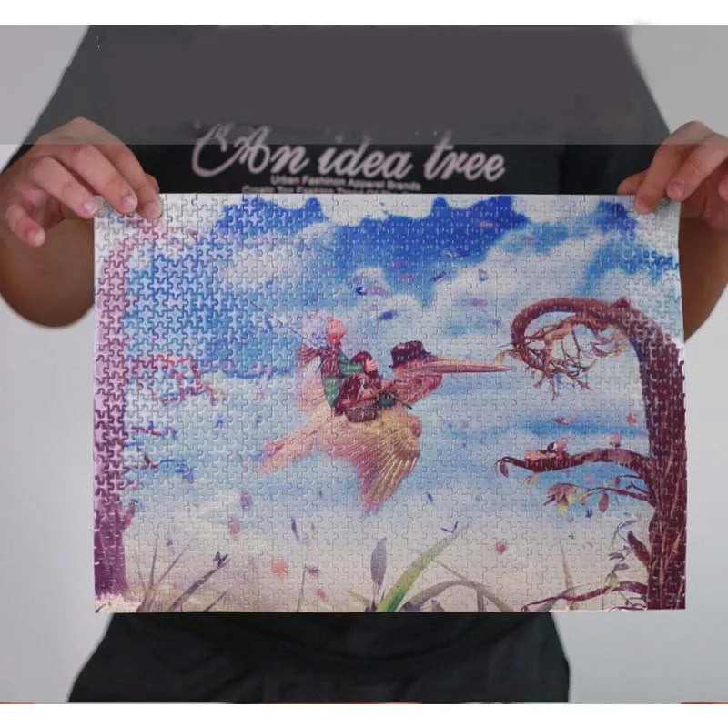 KTX-481555 Small 1000 Piece Starry Night Cardboard Jigsaw Puzzle for Adults and Kids