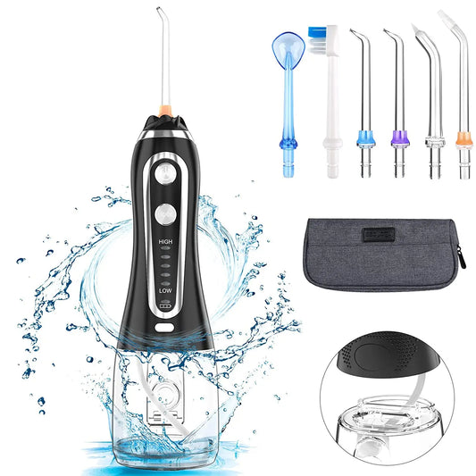 HKM-192275 Cordless Dental Water Flosser with 5 Cleaning Modes for Effective Oral Care
