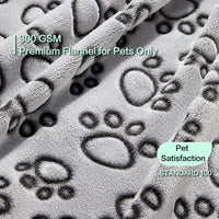HKM-176659 Soft and Warm 40"x32" Pet Blanket for Dogs and Cats, Machine Washable, Fleece Material, Ideal for Indoor Use