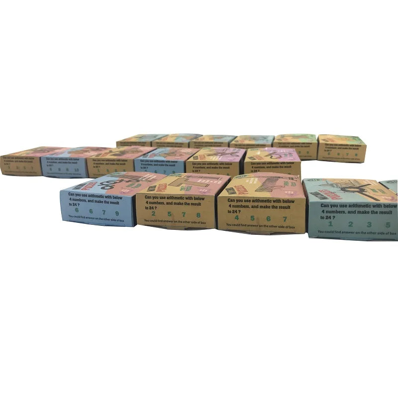 KTX-153875 Mini Wooden and Metal Brain Teaser Puzzle - 3D Educational Toy for Skill Development