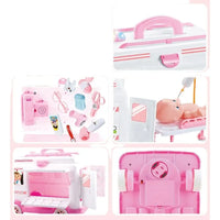 HKM-868243 Doctor Toy Set with Ambulance Car and Medical Kit for Role Play and Imaginative Play