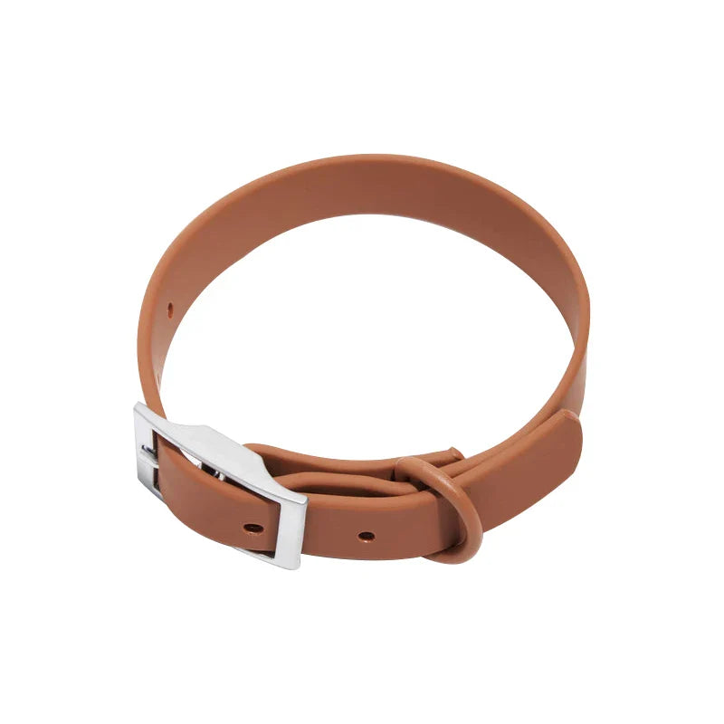 HKM-406035 Custom Neoprene Cat and Dog Collar Harness Leash Set in Luxury PVC - Hands-Free Design