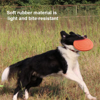 HKM-306579 Interactive Silicone Dog Treat Dispenser Frisbee in Cartoon Style