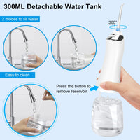 HKM-552723 Portable Cordless Electric Dental Water Flosser with Waterproof Design and Customised Features