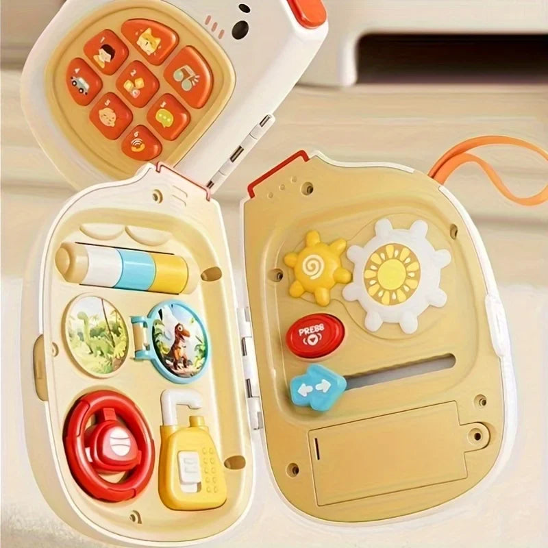 KTX-437587 Early Learning Music Mobile Phone Toy - Sensory Activities for Pretend Play and Child Development