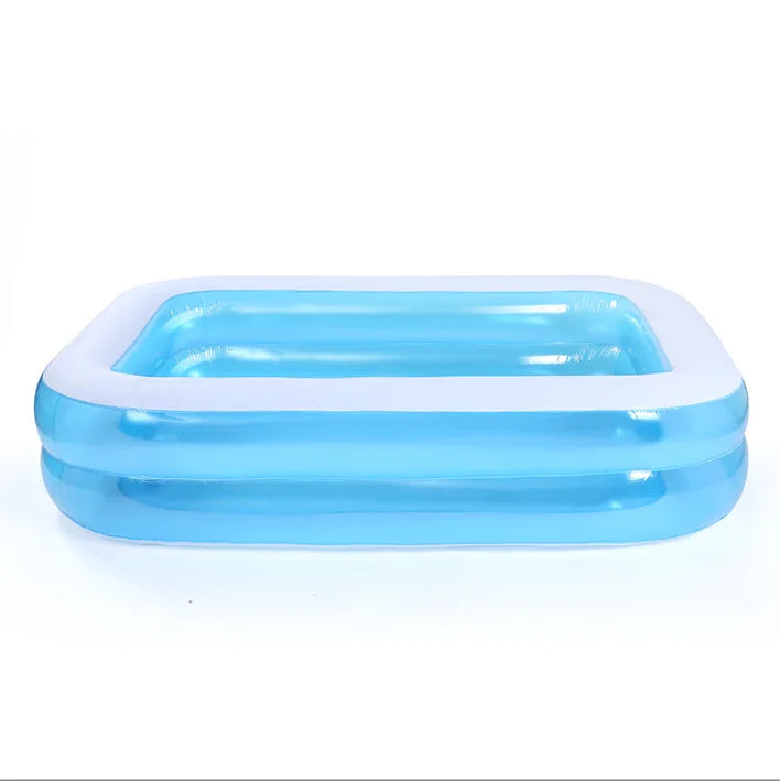 HKM-372627 Inflatable Above Ground Rectangle Swimming Pool for Family Outdoor Use in Various Sizes