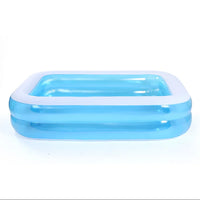 HKM-372627 Inflatable Above Ground Rectangle Swimming Pool for Family Outdoor Use in Various Sizes