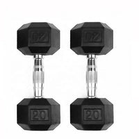 HKM-009875 20kg Steel Hex Dumbbells for Strength Training and Bodybuilding