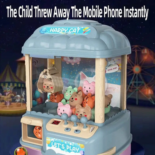 HKM-933779 Mini Doll Catching Machine for Kids - Coin-Operated Toy for Home Use