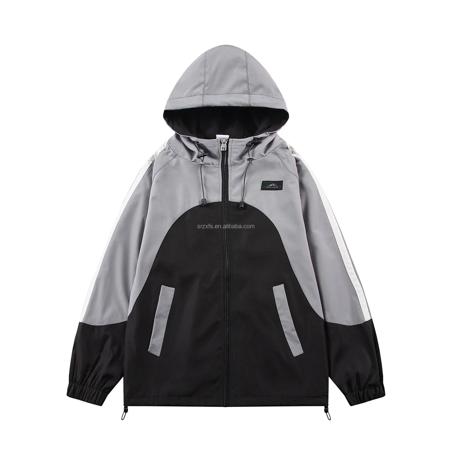 HKM-013843 Men's Coats Customized LOGO Fashion Man Coat Simple Team Sports Suit Hooded Men's Sports Suit Two-piece Set