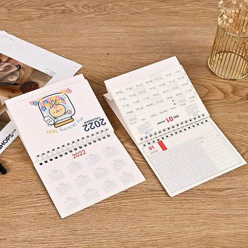 KTX-082579 Customisable Monthly Desk Calendar Planner with Various Binding Options and Finishing Touches