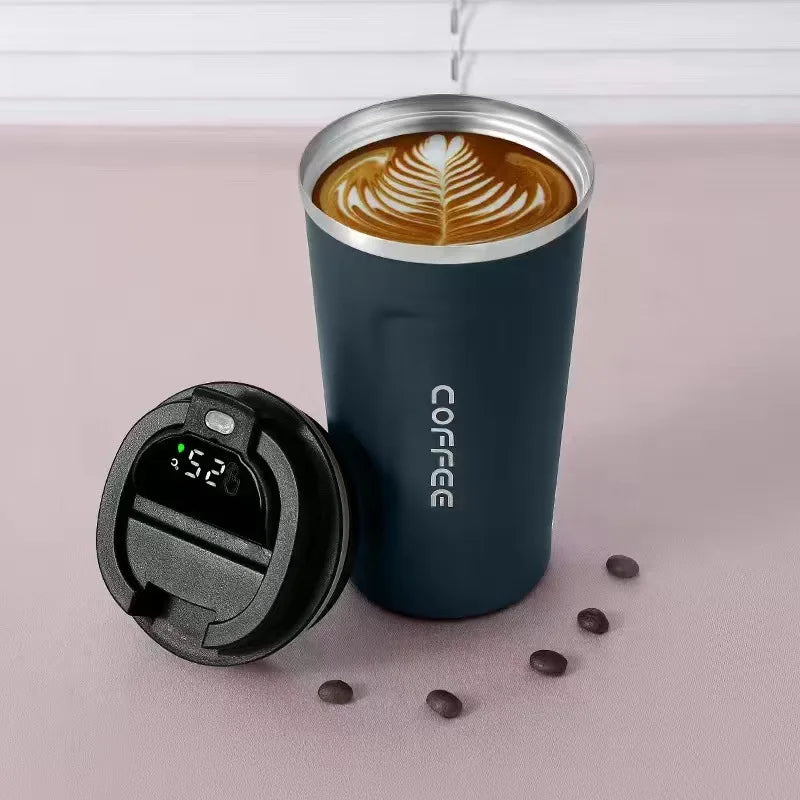 KTX-022931 Stainless Steel Travel Coffee Mug with Intelligent Temperature Display