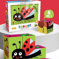 HKM-281875 6 in 1 Jigsaw Puzzle Set for Kids - Ocean, Insect, Universe, Arctic Themes, Educational Fun
