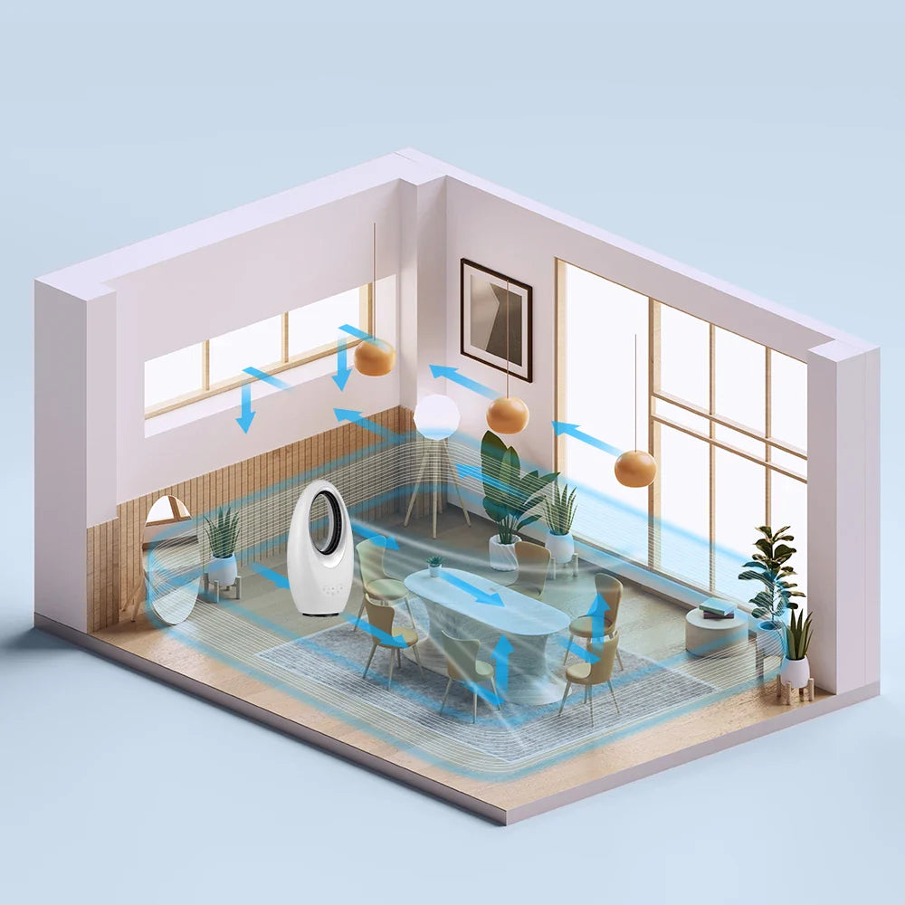 KTX-508307 Bladeless Electric Personal Cooling Fan for Home and Office Use