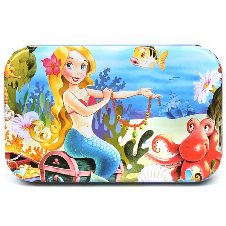 KTX-303059 60-Piece Wooden Jigsaw Puzzle Set Featuring Animal Cartoon Characters for Early Education