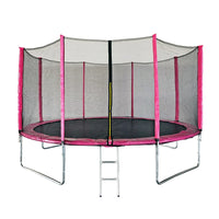 HKM-700307 Outdoor Family Trampoline with Safety Net - 6ft to 16ft Adjustable Size for Kids and Adults