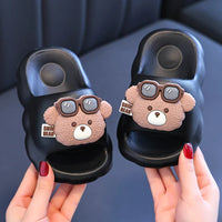 HKM-853459 Lovely Kids' 3D Cartoon EVA Beach Sandals Anti-Slip Soft Sole Summer Slippers Cute and Comfortable Indoor-Outdoor Slides