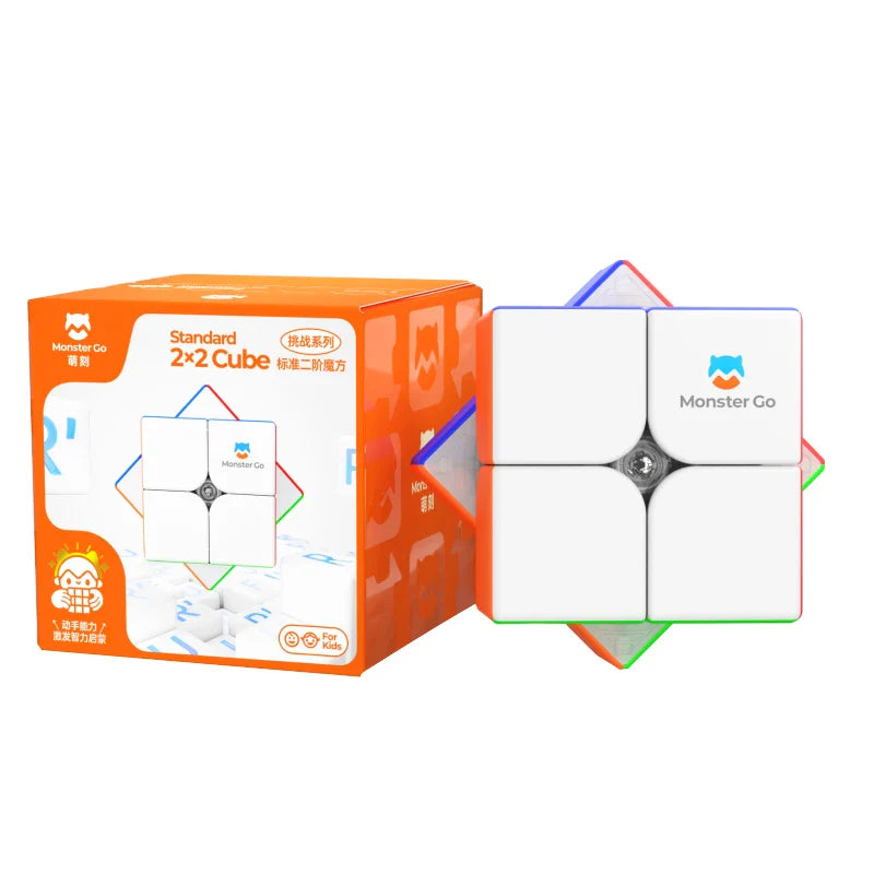 KTX-596819 MG Mirror Pyramid Skewb Magic Cube Puzzle and 3x3 Speed Cube Educational Toy