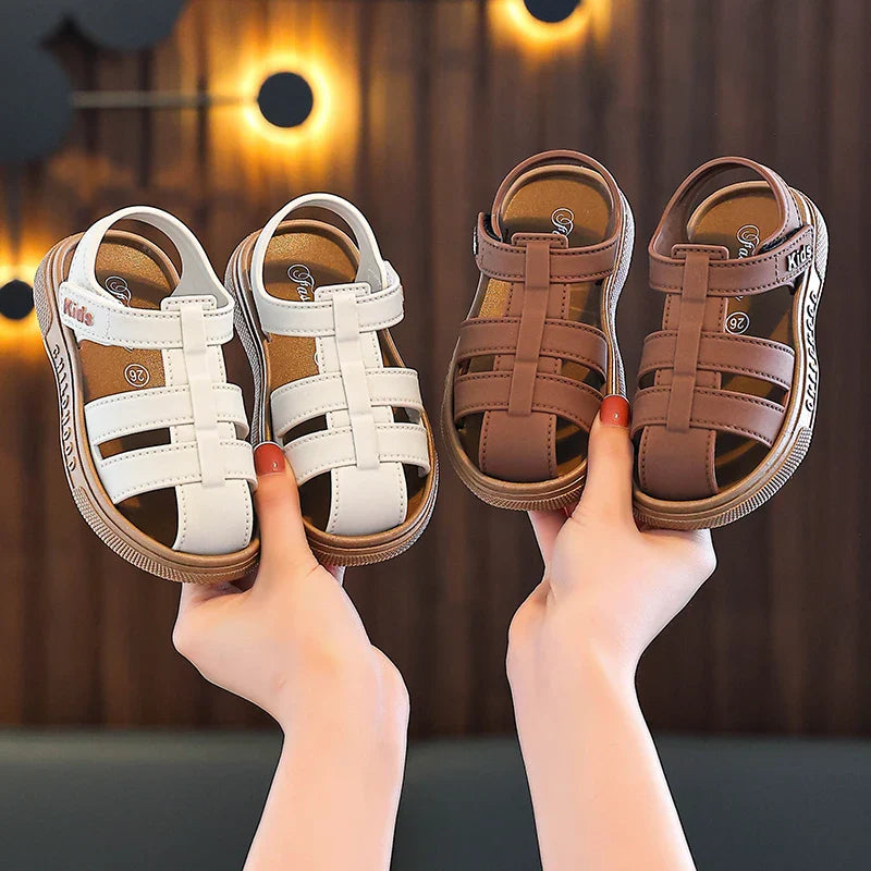 HKM-984531 Lightweight Children's Sandals New Summer Cute Beach Jelly Sandals Non-Slip Safe Rubber Baby Shoes for Boys and Girls