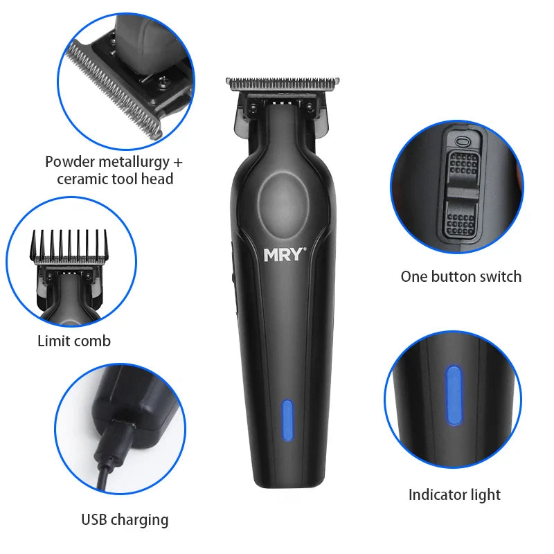 HKM-242003 Rechargeable Cordless Men's Shaving Machine and Hair Trimmer - Skin Safe Beard Trimmer