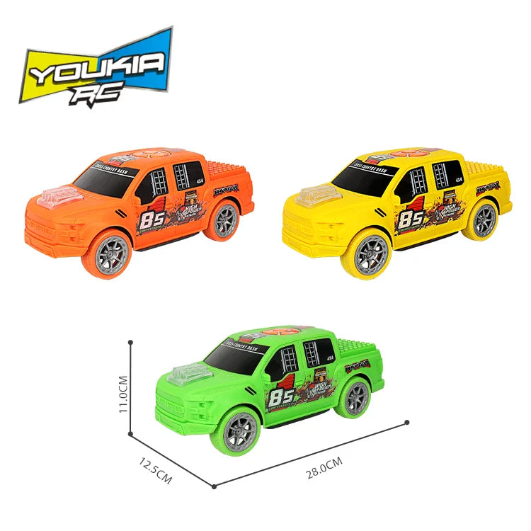 KTX-082963 Battery-Powered Electric Off-Road Truck for Kids with Lights, Music, and Building Block Compatibility