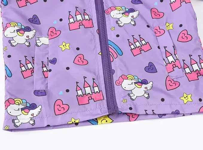 KTX-834195 Girls Softshell Jacket for Kids Comfortable and Stylish Clothing Winter and Autumn