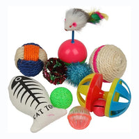 HKM-505491 Mixed Cat Playing Toy Set for Kittens - Engaging and Durable Pet Accessories