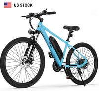Qlife Racer 27.5 Inch 21 Speed Cycle Battery Electric Mountain Bike with Lithium Battery