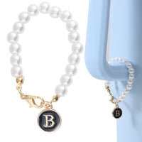 HKM-478355 Keychain Backpack Cup Accessory Chain With Lobster Clasp Hanging Letters Cup Handle Personalized Initial Chain Keychain Charm