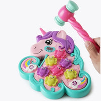 HKM-820819 Interactive Unicorn Hammer Mole Game for Kids Ages 5-13 - Educational Fun and Engagement