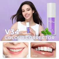 HKM-602451 V34 Purple Teeth Whitening Essence with Mint Flavor for Professional Results