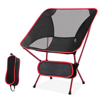HKM-585043 Portable 7075 Aluminum Folding Moon Chair for Outdoor Activities, Includes Carry Bag