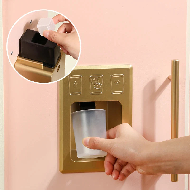 KTX-748307 Wooden Pretend Play Kitchen Set with Accessories for Toddlers