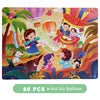 KTX-565203 Cartoon Flat Wooden Jigsaw Puzzle for Early Education, Suitable for Children Aged 5 to 7 Years